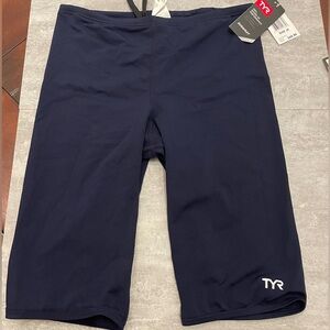 TYR Navy Men’s Durafast Jammers BNWT